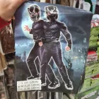 8-10 évesre izmosított Fekete Párduc jelmez álarccal (maszkkal) - Marvel - ÚJ