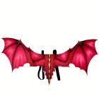 Nagyméretű piros sárkány szárny, jelmezkiegészítő - Halloween - ÚJ