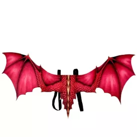   Nagyméretű piros sárkány szárny, jelmezkiegészítő - Halloween - ÚJ