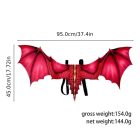 Nagyméretű piros sárkány szárny, jelmezkiegészítő - Halloween - ÚJ