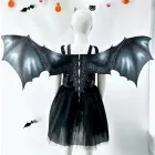 Nagyméretű fekete sárkány szárny, jelmezkiegészítő - Halloween - ÚJ