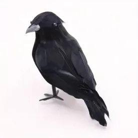   1 db műanyag oldalra néző varjú, partikellék - Halloween - ÚJ