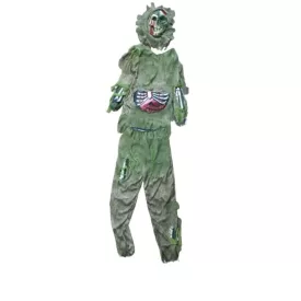   Kamasz méretű zöld zombie jelmez szett, 3 részes - Halloween