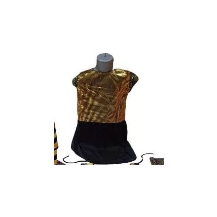 Gyerek S-es (7-9 év) egyiptomi fáraó vagy Kleopátra jelmezruha - ÚJ