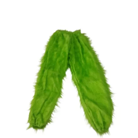 Felnőtt kb. M-es szőrmés zöld nadrág, Grincs jelmez nadrág - The Grinch - ÚJ