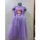 Kb 7-8 évesre (L) lila uszályos jelmezruha - Sofia Hercegnő - ÚJ