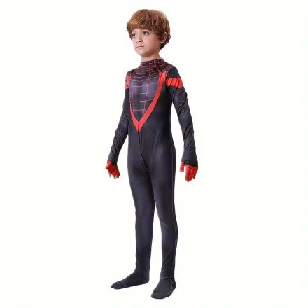 140-es fekete Pókember jelmez - Spiderman - ÚJ