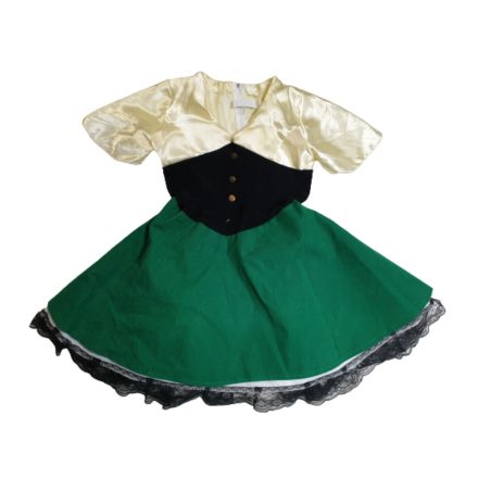 10-11 évesre zöld szoknyás düftin hatású jelmezruha