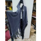 Felnőtt méretű szürke-fekete rongyos, rojtos jelmez (kaszás, halál, stb) - Halloween - ÚJ