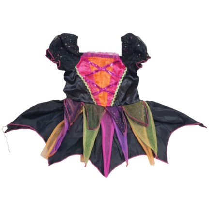 86-os fekete jelmeruha színes tüllrátétekkel - Tesco - Halloween