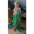 128-134-es (8-9 évesre) zöld Elza jelmez - Frozen, Jégvarázs - ÚJ