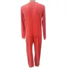 Férfi L-es piros plüss nyakkendős háziruha, jelmez