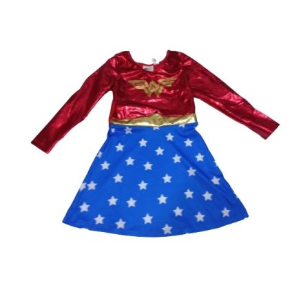 110-116-os piros-kék jelmezruha, hős - Wonder Woman