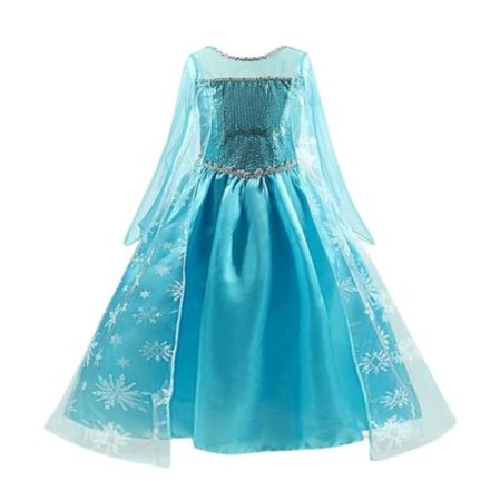 7-9 évesre kék jelmezruha - Frozen - Jégvarázs - ÚJ