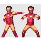3-4 évesre izmosított Vasember jelmez álarccal - Ironman - ÚJ (S)