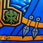 116-122-es kék Ninjago jelmez, 3 részes - ÚJ