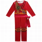 116-122-es piros Ninjago jelmez, 3 részes - ÚJ