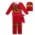 140-es piros Ninjago jelmez, 3 részes - ÚJ