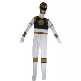 Fehér felnőtt vagy kamasz jelmez - Power Rangers - ÚJ