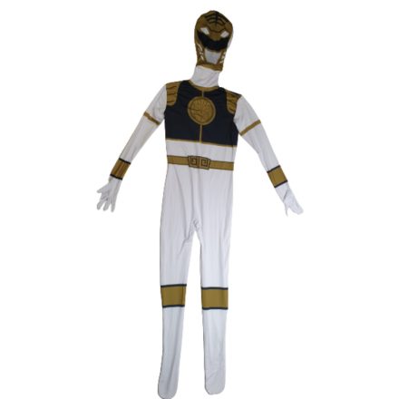 Fehér felnőtt vagy kamasz jelmez - Power Rangers - ÚJ