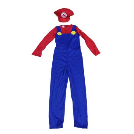 7-8 évesre (L) 2 részes Mario jelmez - Super Mario - Nintendo - ÚJ