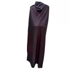 120 cm hosszú piros-fekete palást, köpeny, kapucnis, csuklyás lepel - Halloween - ÚJ