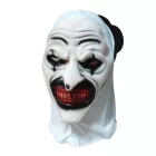 Férfi XL-es Terrifier rém bohóc jelmez, gumi álarccal, maszkkal - ÚJ