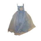 4-5 évesre kék aboncsos hercegnőruha, jelmez (hibás)