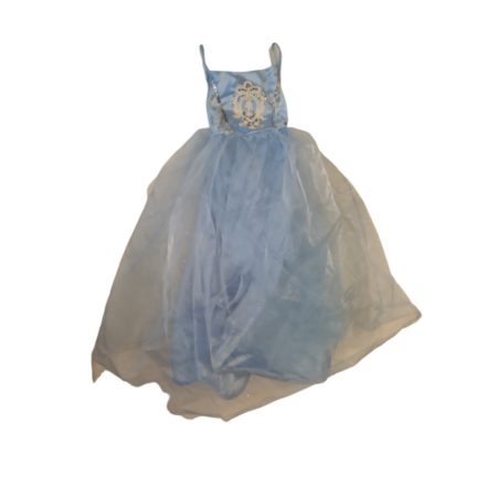 4-5 évesre kék aboncsos hercegnőruha, jelmez (hibás)