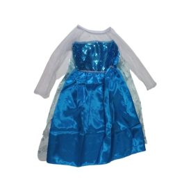   7-8 évesre kék flitteres jelmez - Frozen - Jégvarázs - ÚJ