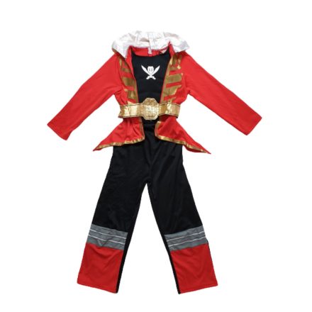 5-6 évesre fekete-piros izmosított jelmez - Power Rangers
