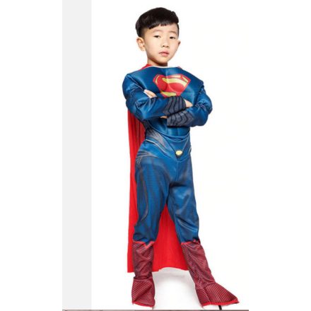 7-8 évesre izmosított új Superman jelmez palásttal - Superman - ÚJ