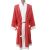 Felnőtt méretű piros mikulás kabát, köpeny, 140 cm hosszú