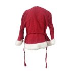 Gyerek méretű piros vászon télapó, mikulás köpeny, palást (kb 5-6 év)