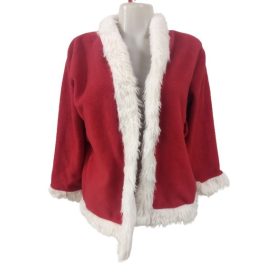   Gyerek méretű piros télapó, mikulás köpeny, palást (kb 9-10 év)