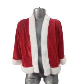   Gyerek méretű piros télapó, mikulás köpeny, palást (kb 4-6 év)