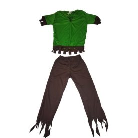   Kb 10 évesre zöld-barna kétrészes fiú jelmez (pl. Pán Péter, vagy Robin Hood)