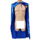 144 cm hosszú kék szatén jelmez palást