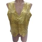 Felnőtt L méretű arany flitteres jelmezmelllény - Smiffy's