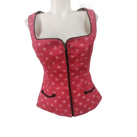 Női S-es piros bajor, osztrák dirndli, jelmezfelső - AlmSach