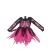 92-es fekete-pink csontvázas tüllös jelmezruha - H&M - Halloween 