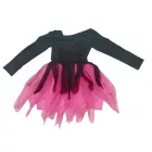 92-es fekete-pink csontvázas tüllös jelmezruha - H&M - Halloween 