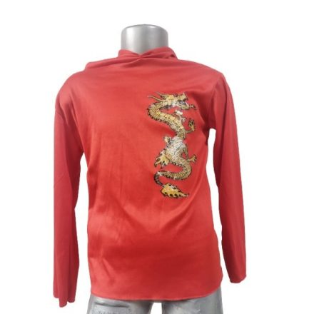 Kb 6 évesre sárkányos ninja, nindzsa jelmezfelső (minta kicsit töredezett)