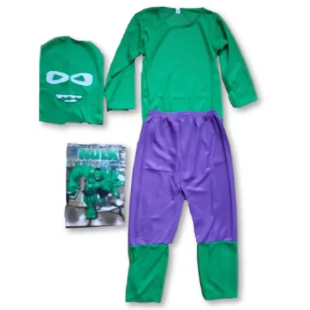 3 részes HULK jelmez 6-7 évesre (L) - ÚJ