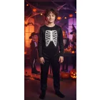12-13 évesre csontvázas jelmezruha, halloween (minta kicsit töredezett)