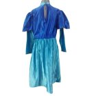 7-8 évesre kék hercegnőruha, jelmez, alján ragasztófoltos