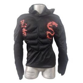 Kb 8 évesre izmosított ninja, nindzsa jelmezfelső