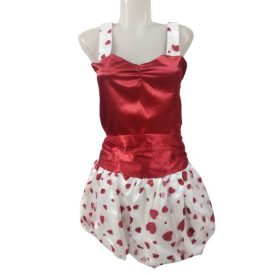   Női XS-es piros szivecskés jelmezruha (pl. Valentin nap) - ÚJ