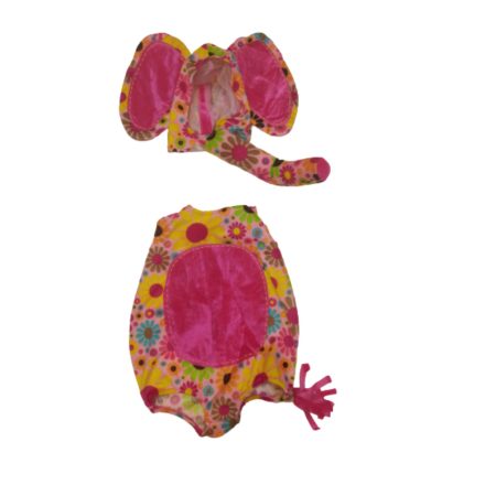 1-2 évesre pink plüss elefánt jelmez