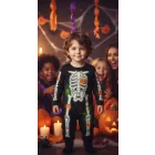 Kb 2 évesre csontvázas jelmezruha - Halloween